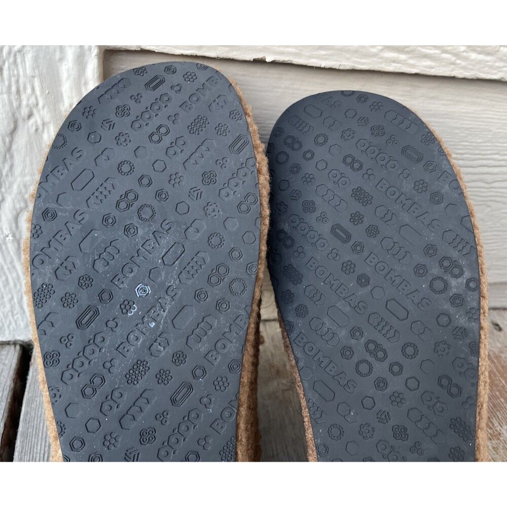 Bombas Sunday Slipper Women's 10 Sherpa Slip On Mule Slippers - Dark Camel - Picture 11 of 12